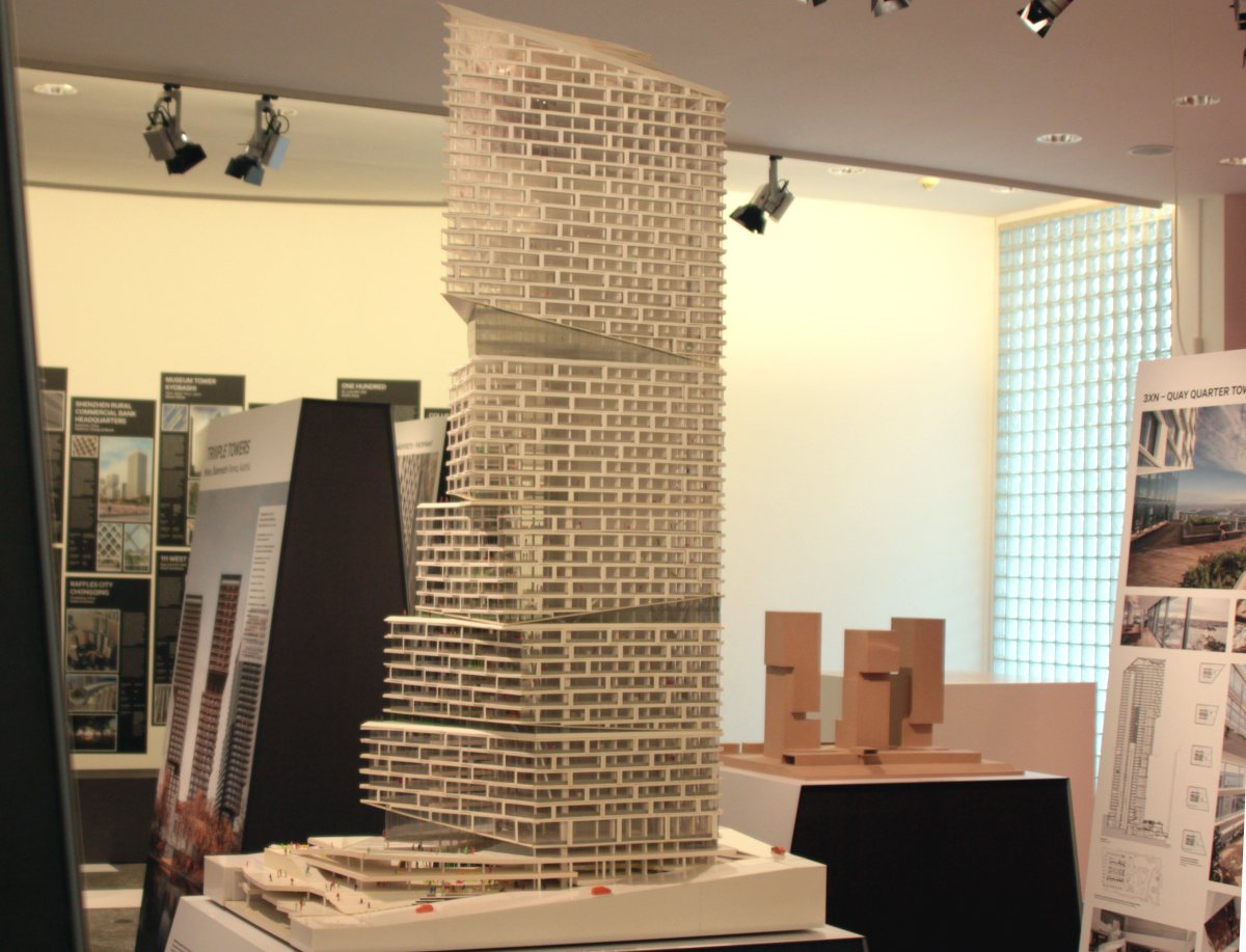 Quay Quarter Tower in Sydney, Ausstellungsmodell  Maßstab 1:100